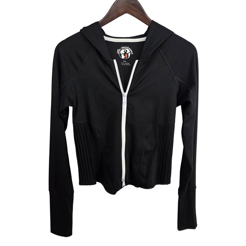 Free People Movement Playin' For Keeps Layer Black Jacket Size Medium